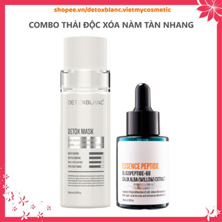 [Chính hãng]Combo thải độc xóa nám tàn nhang và dưỡng trắng da detoxblanc