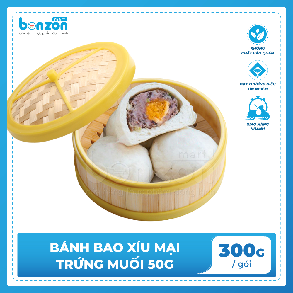 Bonzon - Bánh bao xíu mại trứng muối 300g