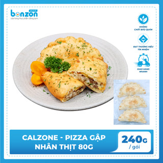 Bonzon - calzone pizza gập nhân thịt 240g