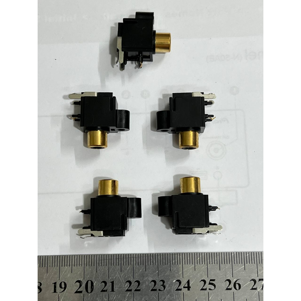Jack RCA AV đơn  cái hoa sen mạ vàng cho trang bị audio DIY mạch điện tử