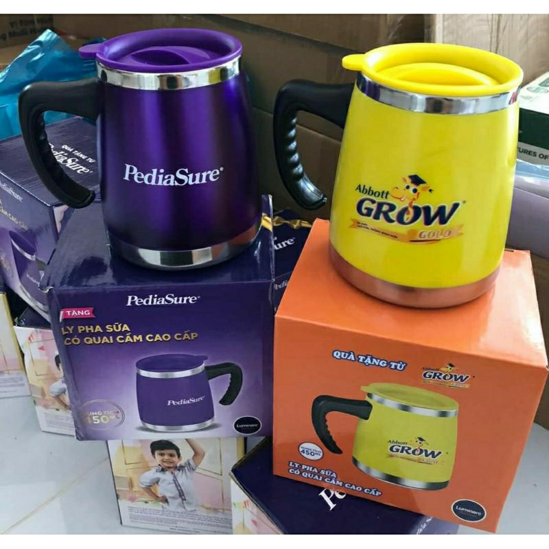 Ly pha sữa có quai cầm pediasure cao cấp cho bé