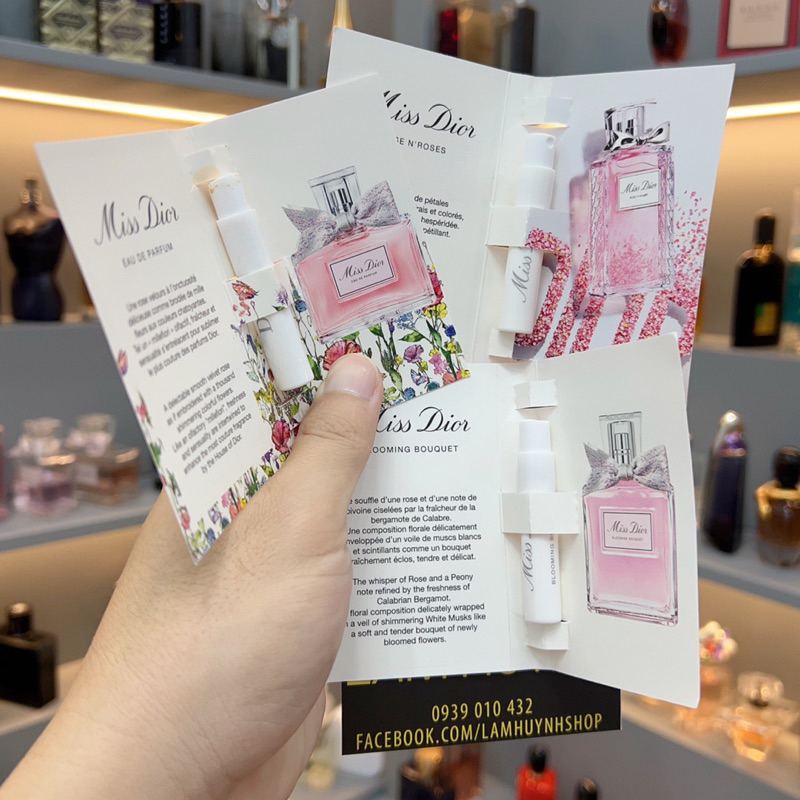 Vial Nước hoa Nữ MISS DIOR Edp - Blooming Bouquet - Rose N'Roses 1ml