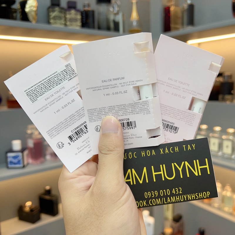 Vial Nước hoa Nữ MISS DIOR Edp - Blooming Bouquet - Rose N'Roses 1ml