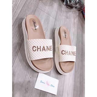 Dép nữ, dép bánh mì, dép nữ đế cao, dép nữ  quai ngang một bản  PRADA cao cấp hai đế siêu êm chống nước hót mới 2023