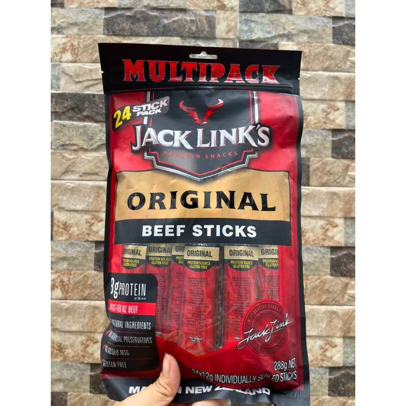 Thịt Bò Que Nguyên Bản Của Jack Link’s Original Beef Sticks 288gram