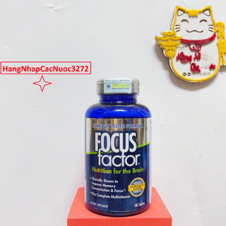 Viên uống bổ não Focus factor nutrition for the brain hộp 180 viên mỹ date 2025