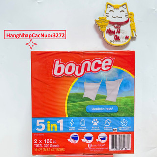 Giấy thơm bounce 5 in 1 hộp 160 tờ mỹ mẫu mới