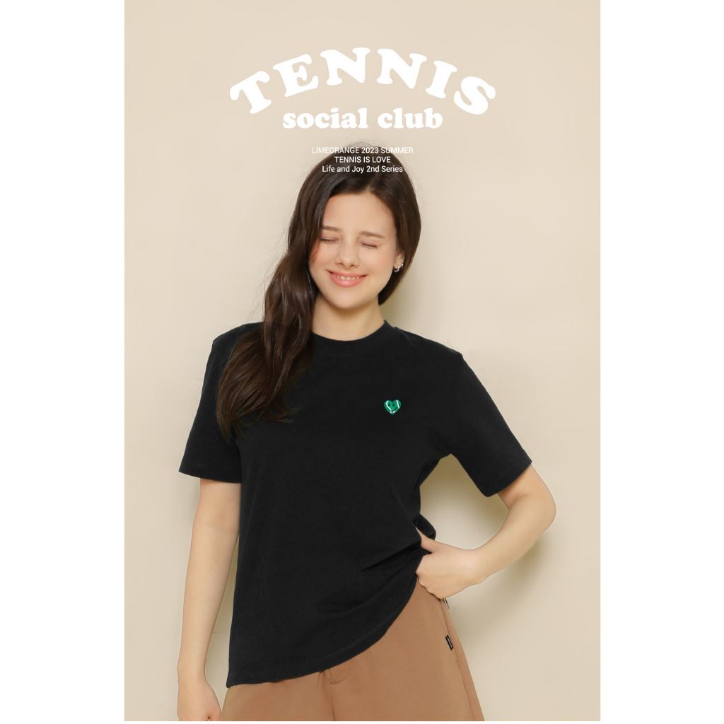 Áo Thun Tay Ngắn Nữ Hình Thêu - SOCIAL TENNIS CLUB T-shirt for women -  LO23161303