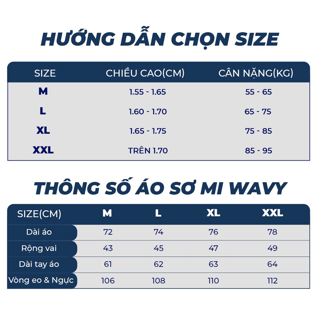 Áo sơ mi cổ trụ nam tay dài WAVY vải Oxford cao cấp, sang trọng, thanh lịch - HUSSIO