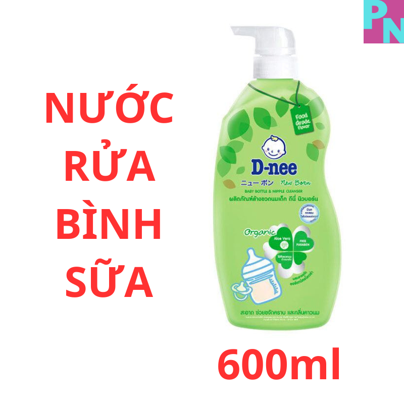 Nước rửa bình sữa cho bé nước rửa bình sữa Dnee nước súc bình sữa Dnee chai 600ml bịch 550ml xuất xứ Thái Lan