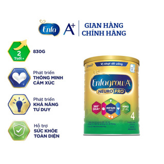 Sữa bột enfagrow a+ neuropro 4 với 2’fl hmo vị nhạt dễ uống – 830g