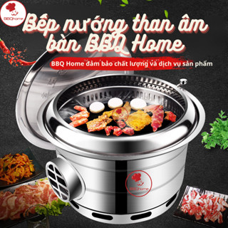 Bếp nướng than âm bàn hút khói, Bếp nướng âm bàn nhà hàng lẩu nướng