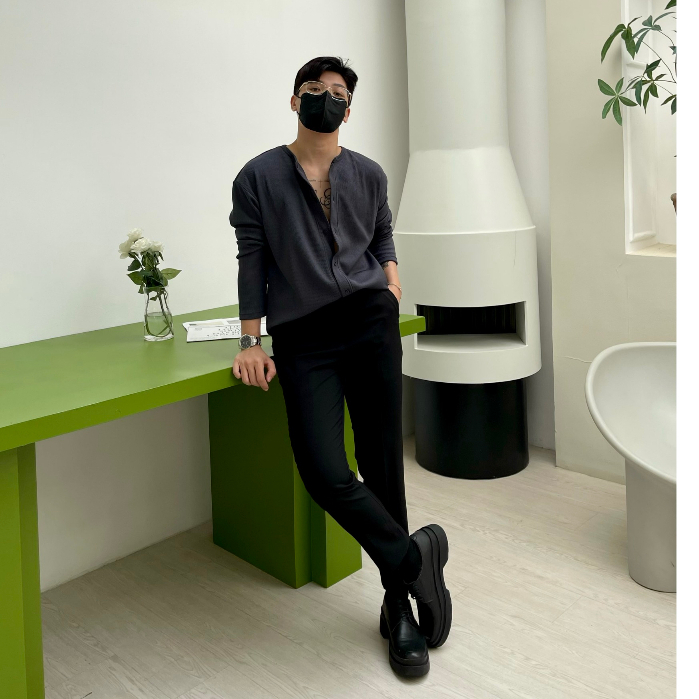 Áo thun tay dài trơn form basic