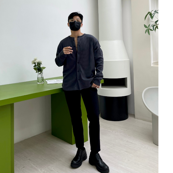 Áo thun tay dài trơn form basic