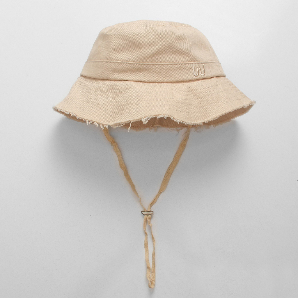 Mũ bucket Meowist cao cấp, nón bucket logo vành tròn cụp vải kaki form unisex Colmeo