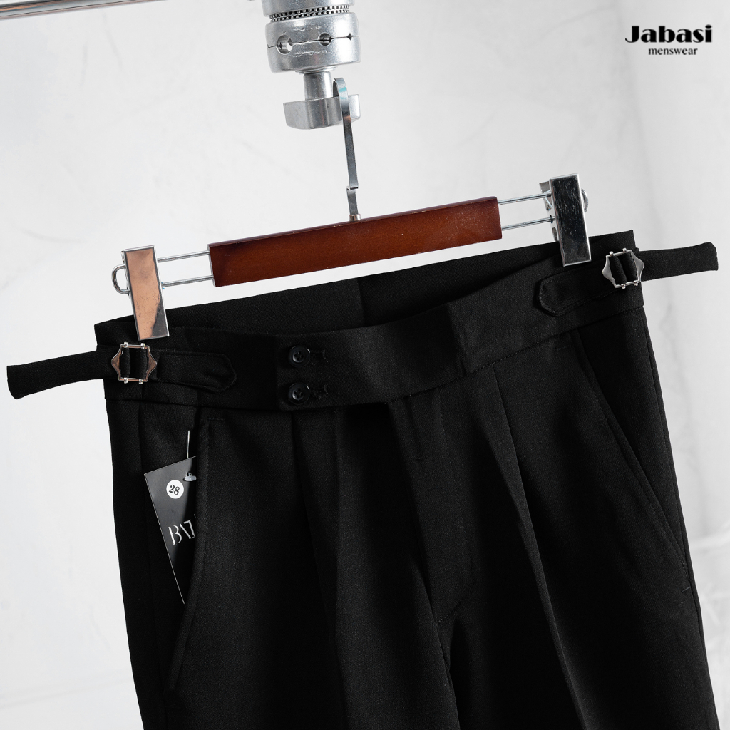 Quần âu nam hàn quốc mẫu mới Jabasi thiết kế cạp co giãn yrẻ trung hiện đại năng động unisex basic phong cách hàn