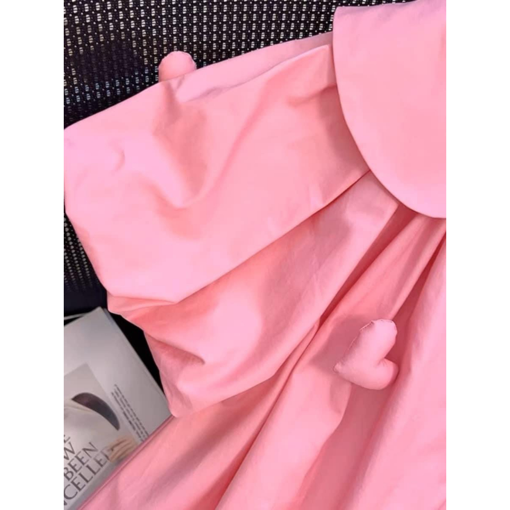 Váy bé gái mẫu hồng công chúa tay bồng hàng Quảng Châu cao cấp siêu xinh