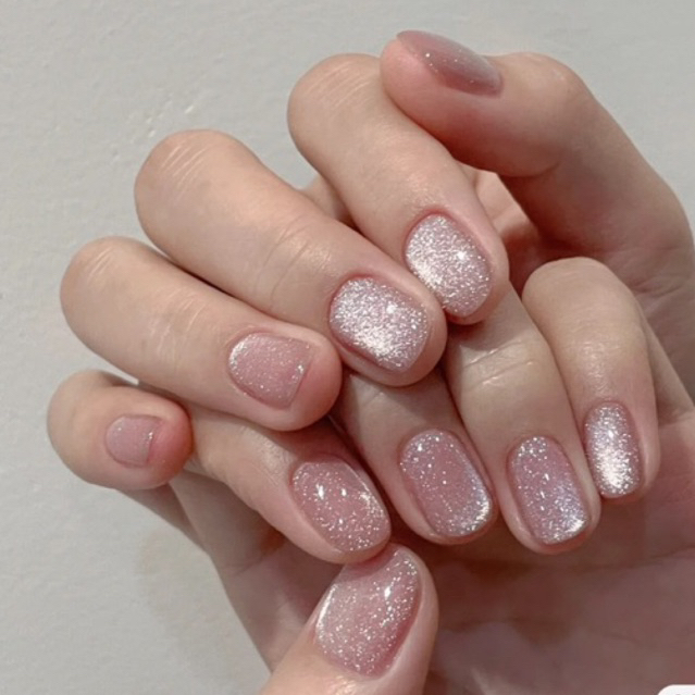 Nailbox mắt mèo hồng nhạt