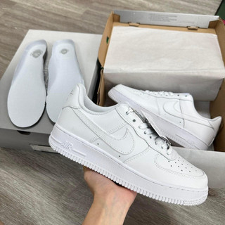 Giày thể thao af1 trắng, giày sneaker air force 1 trắng full đế bánh mỳ độn chiều cao dành cho nam nữ full box bill