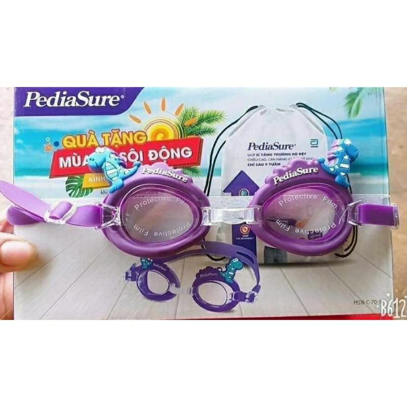 Kính bơi +balo  pediasure cho bé