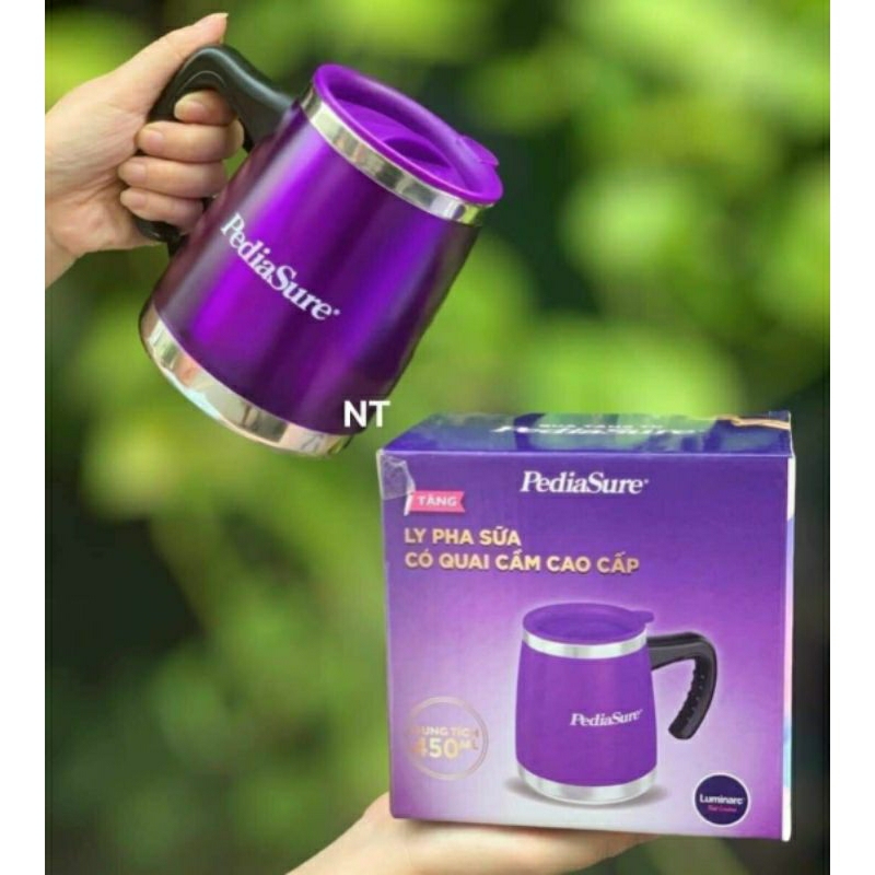 Ly pha sữa có quai cầm pediasure cao cấp cho bé