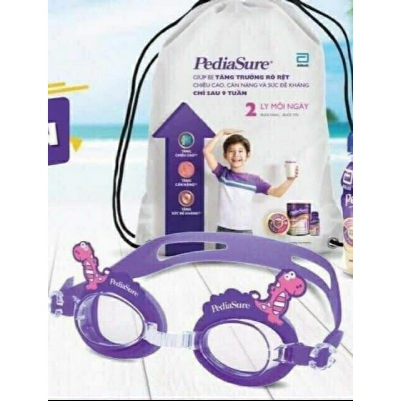 Kính bơi +balo  pediasure cho bé