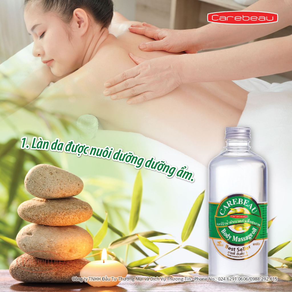 Dầu massage Carebeau chăm sóc da tinh dầu hoa nhài Chai 10000ml