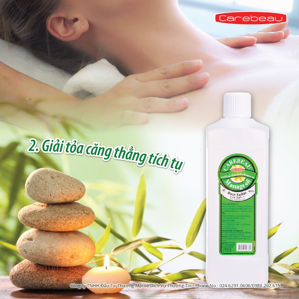 Dầu massage Carebeau chăm sóc da tinh dầu hoa nhài Chai 10000ml
