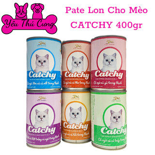 Pate 5plus catchy lon 400g cho mèo-yêu thú cưng
