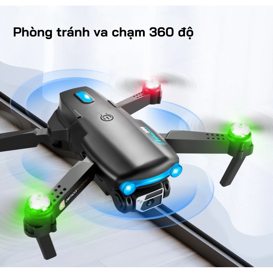 máy bay điều khiển từ xa có camera S98 - cảm biến 4 chiều tránh vật cản, Flycam camera HD quay phim chụp ảnh trên không | BigBuy360 - bigbuy360.vn