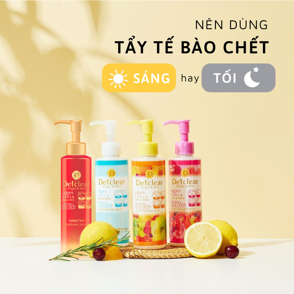 Gel Tẩy Tế Bào Chết Meishoku Detclear AHA & BHA Sáng Da & Mờ Thâm 180ml