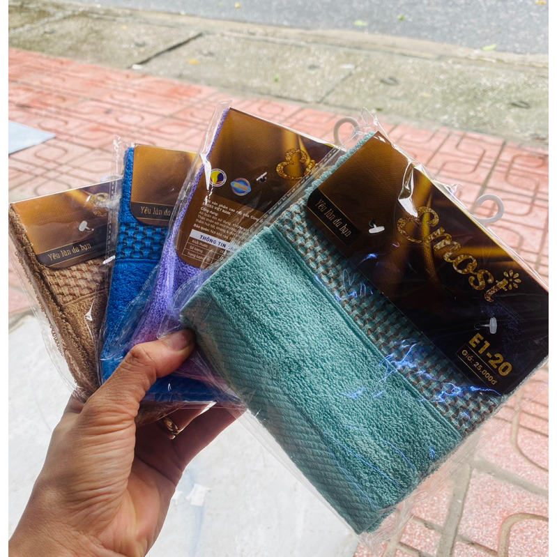 Khăn mặt, khăn gội sợi tre cao cấp Eross 30x50cm Ms:E1-20