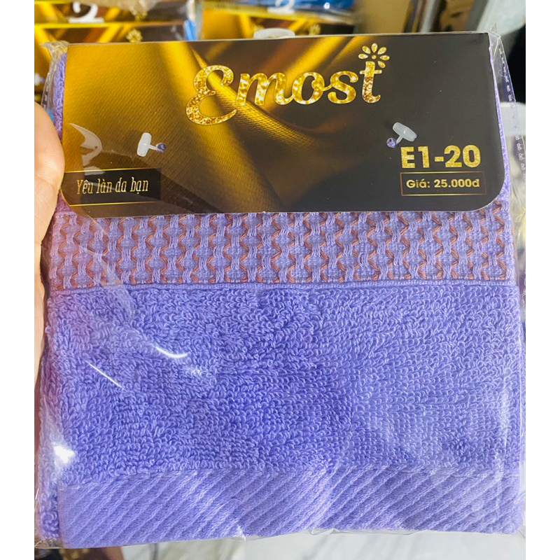 Khăn mặt, khăn gội sợi tre cao cấp Eross 30x50cm Ms:E1-20