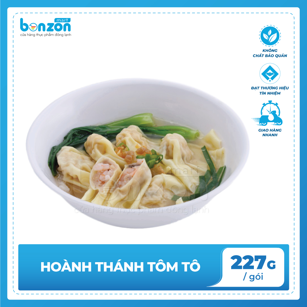Bonzon - Hoành thánh tôm tô 227g