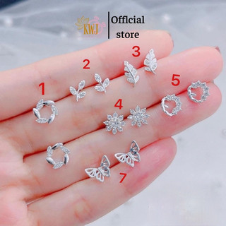 Bông tai nữ chốt xuyên bạc ta