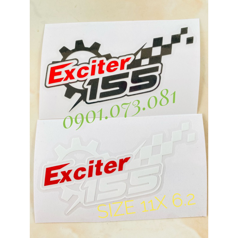 Tem chữ ex155 dán mọi vi trí