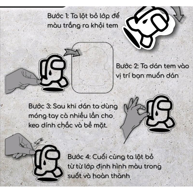 Tem chữ ex155 dán mọi vi trí