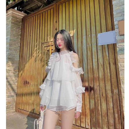 Áo sơ mi nữ dài tay form rộng bigsize kiểu lệch tà sang chảnh chất liệu đũi tơ mềm nhẹ thoáng mát 4 màu