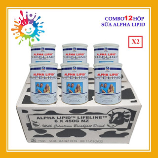 Combo 12 hộp sữa alpha lipid 450g