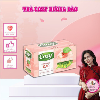 Túi Lọc Cozy 50g ĐÀO VẢI (25 túi x 2g/gói) _ Đầy đủ các hương trái cây - Nguyên liệu pha chế trà sữa nhanh tiện lợi