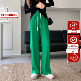 Quần culottes ống suông chất tăm siêu mát gồm 7 màu freesize 42-60kg