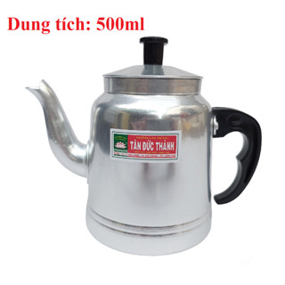  Ấm trà nhôm 500ml pha trà cà phê hàng dầy dặn Tân Đức Thành - Bình trà nhôm 