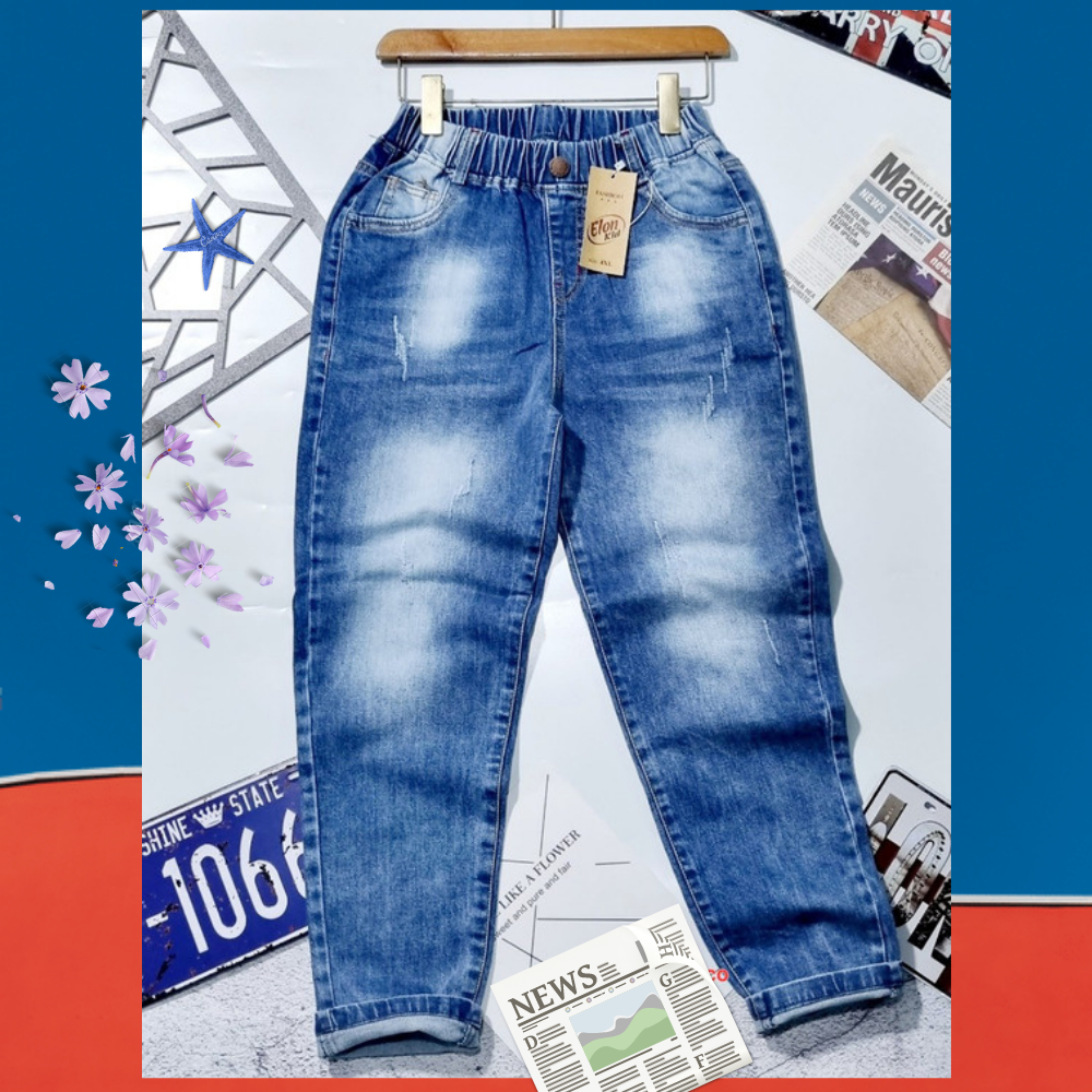 Quần Jean Bé Trai Size Đại 35kg-55kg Chất Jean Co Giãn Mạnh Mềm Mại Thoải Mái.1578
