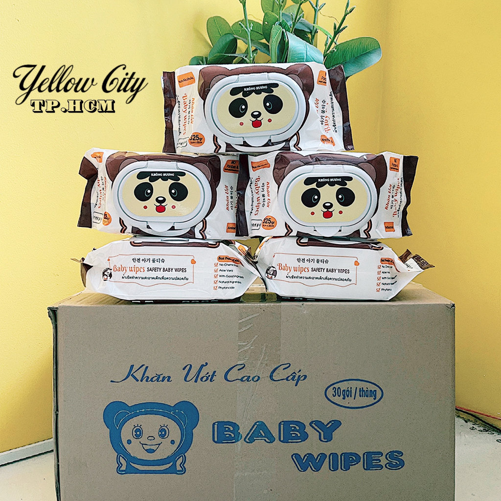 Khăn ướt Baby Wipes 325gr bịch to , không mùi, hàng chính hãng