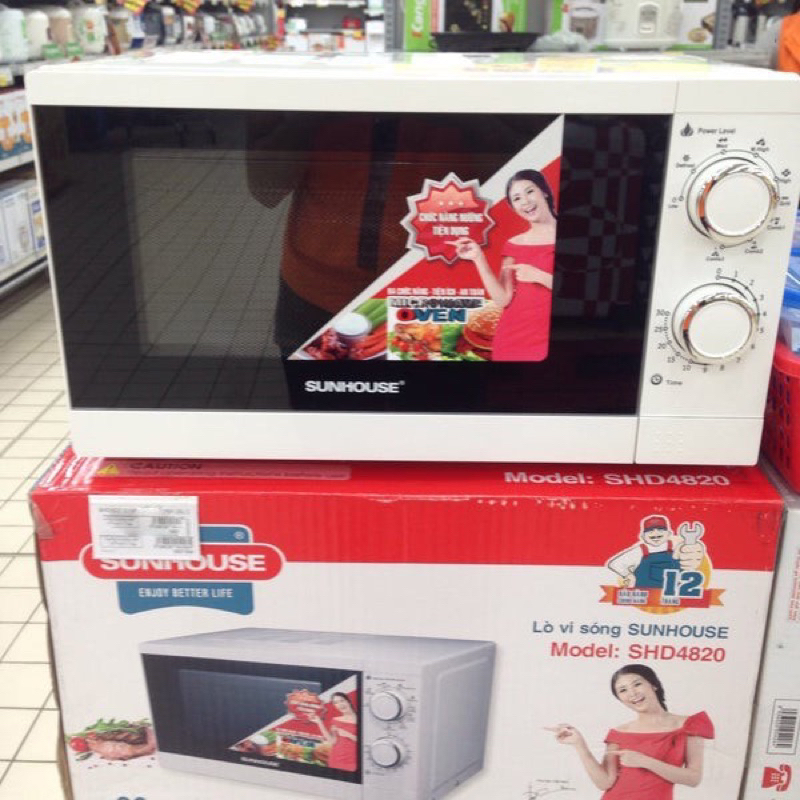 Lò vi sóng 20L SUNHOUSE SHD4820 - Bảo hành chính hãng 12 tháng