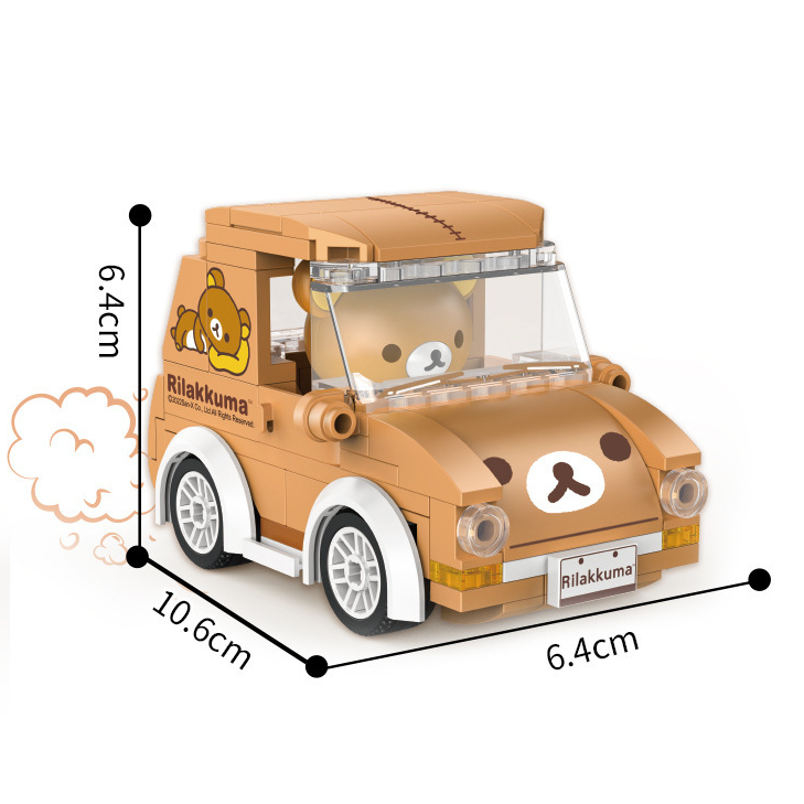Mô hình lắp ráp xe gấu kèm nhân vật Rillakkuma