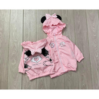 Áo khoác gió Minnie Mickey hồng
