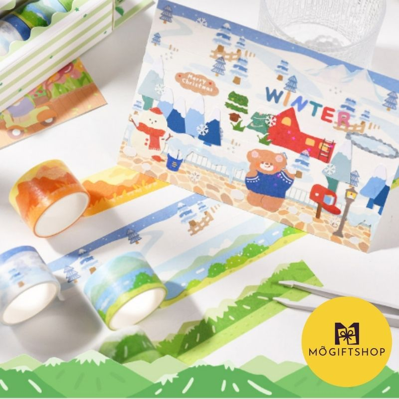 Washi tape băng keo trang trí nhiều mẫu