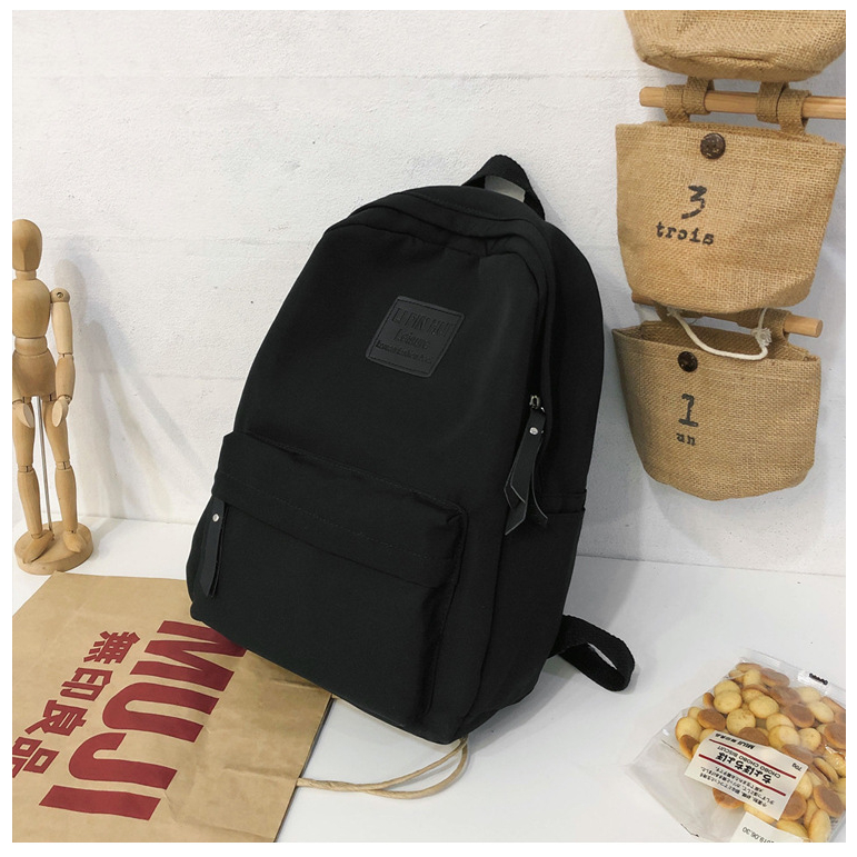 Balo không thấm nước màu trơn Basic LipinHui hàng nhập Quảng Châu