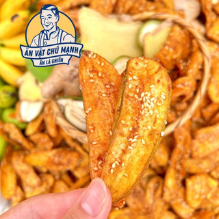 Chuối Sấy Giòn Mè Gừng - Ăn Vặt Chú Mạnh